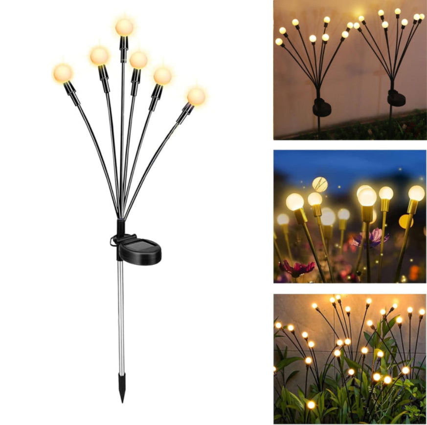 1442 - Lampă solară de grădină pentru exterior tip "Licurici"