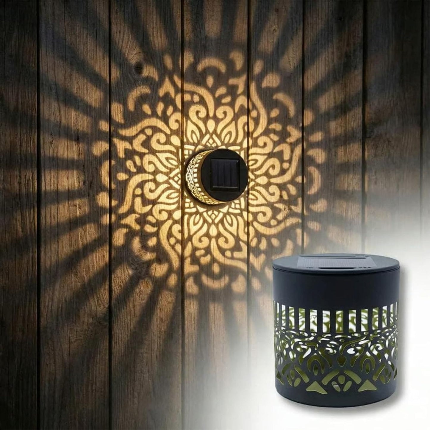 Decorative Solar Mandala Glow