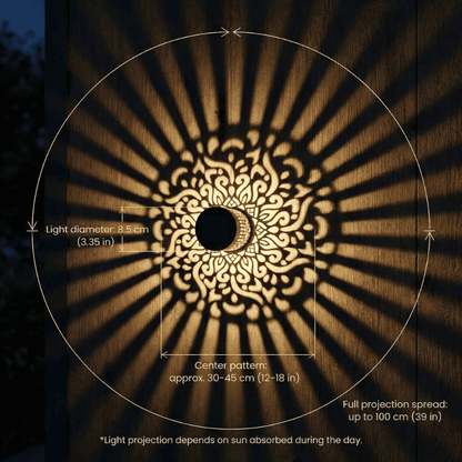 Decorative Solar Mandala Glow