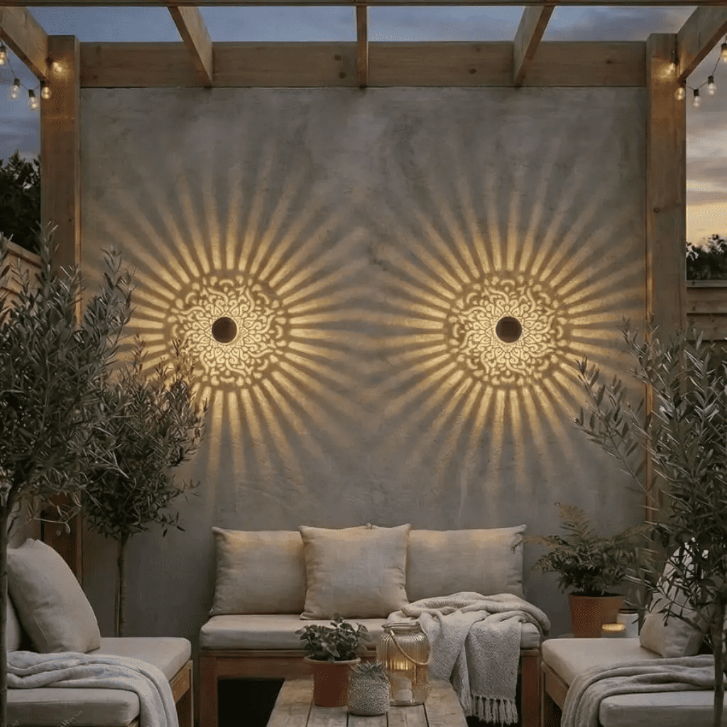 Decorative Solar Mandala Glow