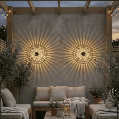 Decorative Solar Mandala Glow